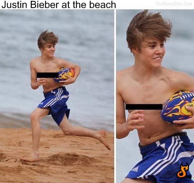 justin bieber on the beach. Justin Bieber at the each
